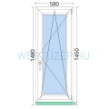 60x150cm, bukó-nyíló, jobbos, kétrétegű üvegezésű, fehér Active műanyag ablak